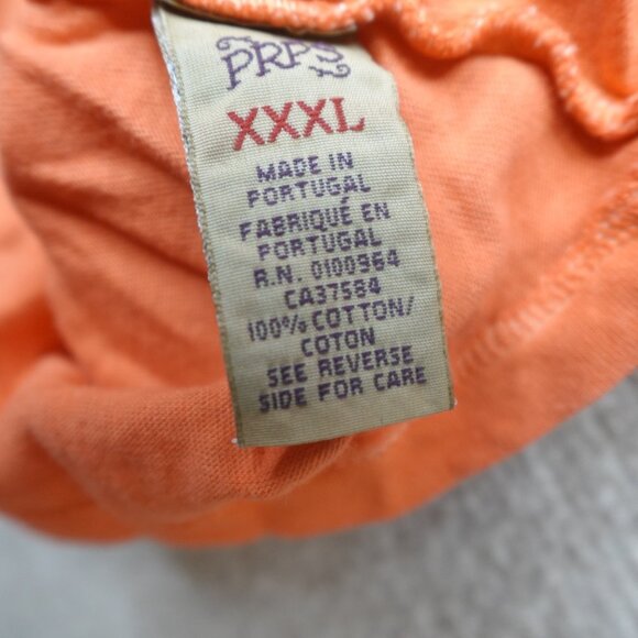 PRPS Shirt 3XL Gray Orange Logo 100% Cotton Made in Portugal NEW - Picture 3 of 7